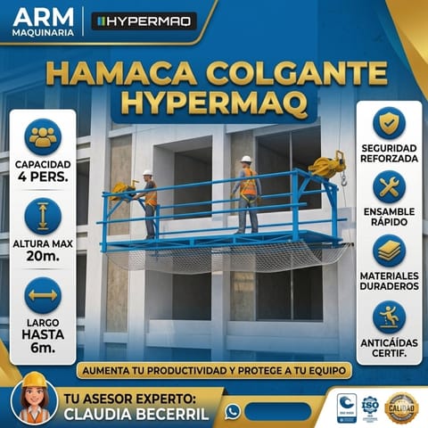 HAMACA COLGANTE HYPERMAQ PARA TRABAJOS PESADOS