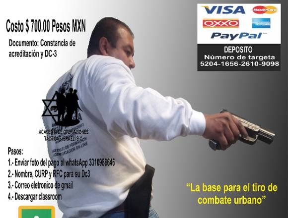 CURSO DE TIRO TÁCTICO ISRAELÍ-VÍDEO en Guadalajara (Municipio)