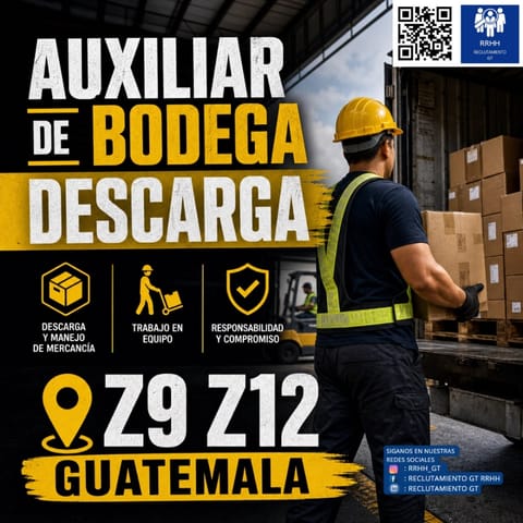 BODEGUERO MIXCO AUXILIAR DE REPARTO RUTA PRODUCCION en Ciudad de Guatemala (Municipio)