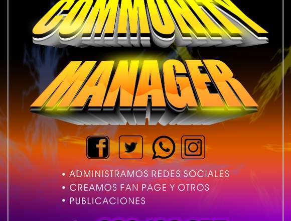 DISEÑO GRAFICO - PAGINAS WEB - COMMUNITY MANAGER