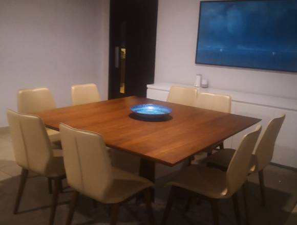 Comedor cuadrado de 8 puestos LUMIER