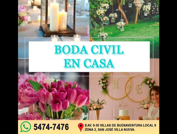 Celebración de Matrimonio Civil en Villa Nueva (Municipio)