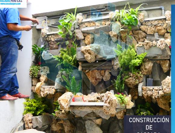 CASCADA, CASCADA CON PLANTAS NATURALES, DECORACIÓN en La Molina (Lima 12) (Distrito)