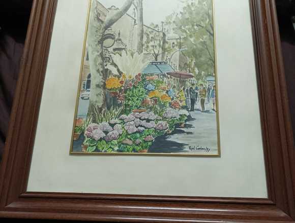 Cuadro de Rambla de les Flors de Barcelona en Barcelona (Municipio)
