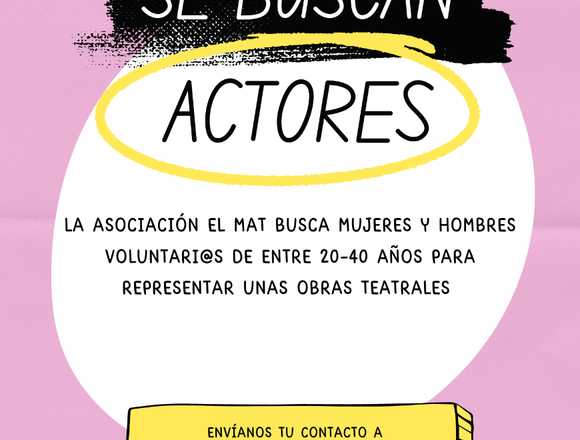 BUSCO ACTORES Y ATRICES VOLUNTAR@S en Córdoba (Municipio)