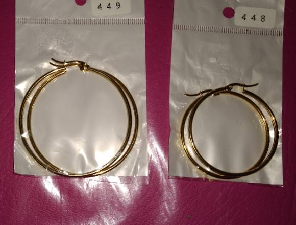 Argollas de acero doradas y plateadas en Caicedonia (Municipio)