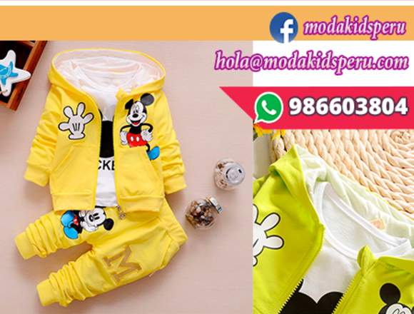 Conjunto de ropa para niños Mickey Mouse. Moda en Miraflores (Lima 18) (Distrito)