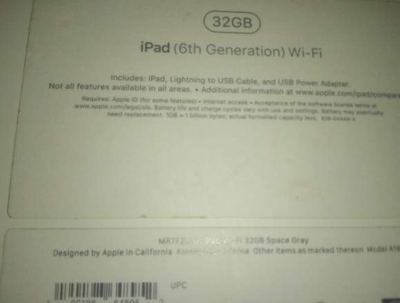 ipad 6th generacion nueva