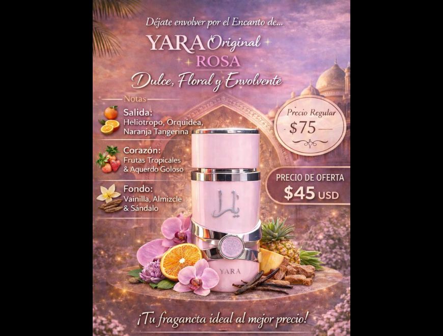 YARA ROSA Original dulce • Floral • Envolvente🌸 en San Salvador (Municipio)