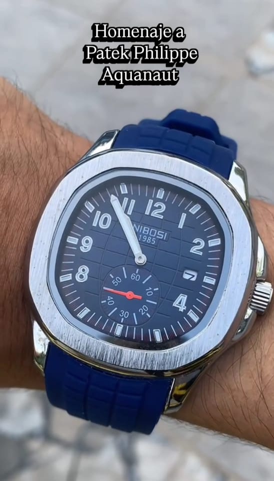 Reloj NIBOSI 1985 sport-luxury caja 44mm correa texturizada cronografo en Santo Domingo Este (Municipio)