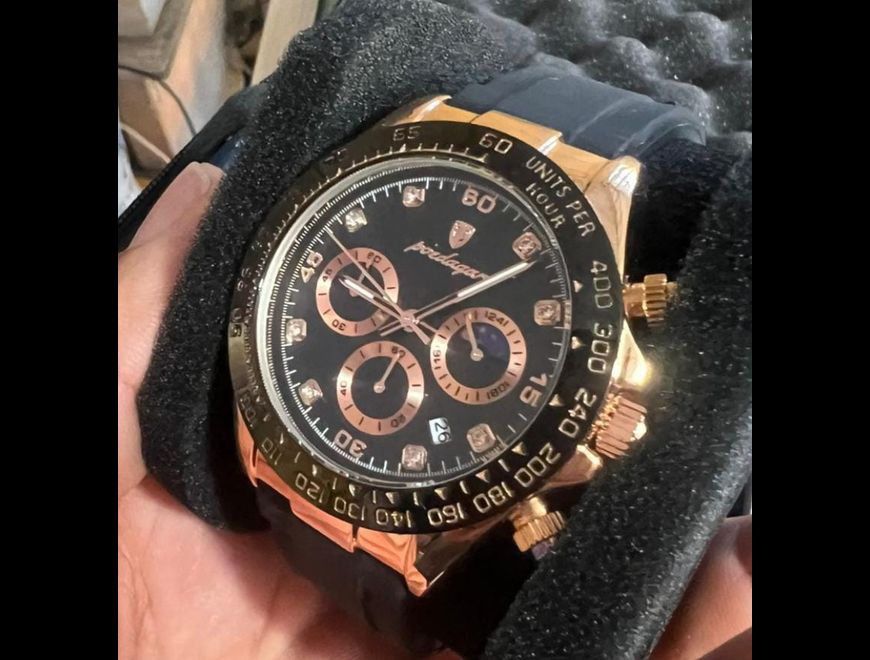 Reloj Poedagar cronógrafo luminica cristal Hardlex en Santo Domingo Este (Municipio)