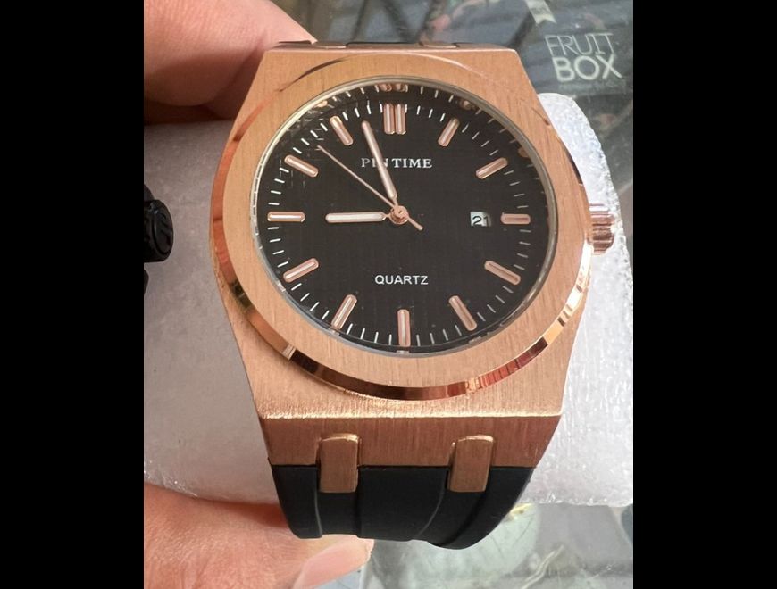 Reloj Pin Time rosé Gold pulsera silicona Ace/inox en Santo Domingo Oeste (Municipio)