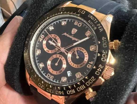 Reloj Poedagar cronógrafo luminica cristal Hardlex en Santo Domingo Este (Municipio)