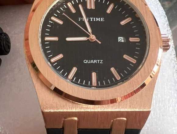 Reloj Pin Time rosé Gold pulsera silicona Ace/inox en Santo Domingo Oeste (Municipio)