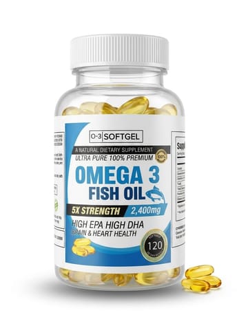 Omega-3 de alta potencia 2400mg contiene 120 capsulas en Santo Domingo Oeste (Municipio)