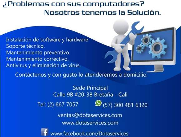 Mantenimiento y Reparación de Computadores en Caicedonia (Municipio)