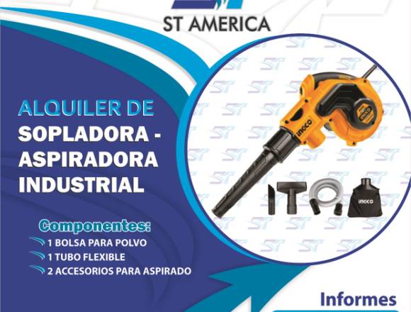 ALQUILER DE SOPLADORA/ASPIRADORA INDUSTRIAL en Lince (Lima 14) (Distrito)
