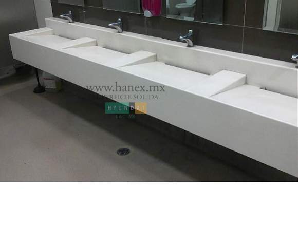 Cubierta de Superficie Sólida Hanex Mod-N-White