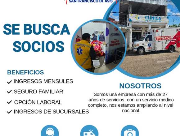 Se busca socio para clínica