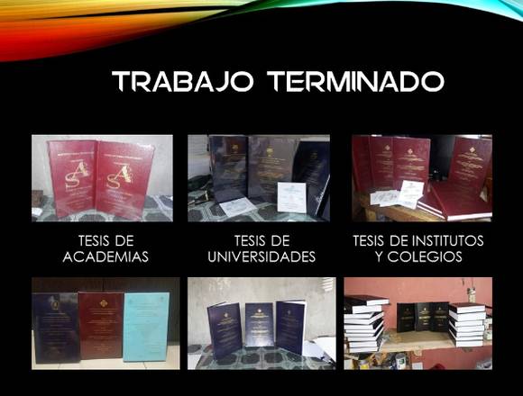 Empastamos TESIS , caratulas, cds, en Guayaquil (Cantón)