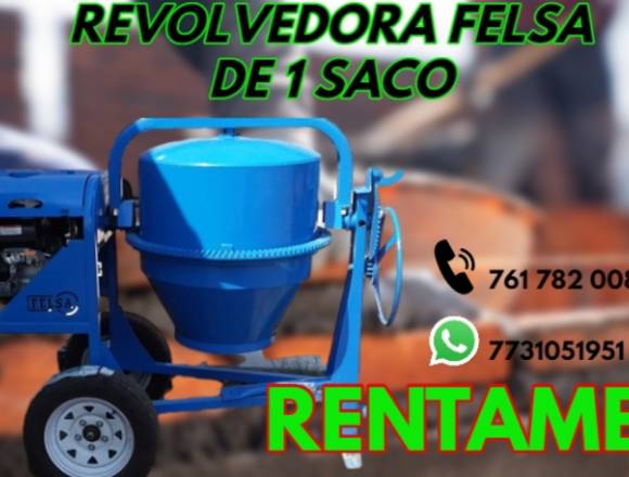 RENTA DE REVOLVEDORA DE CONCRETO FEÑSA DE 1 SACO en Huichapan (Municipio)