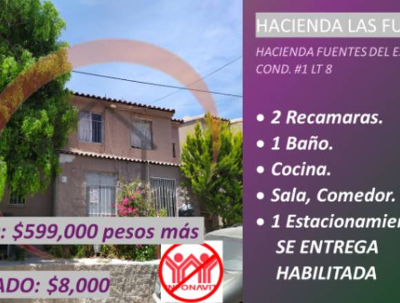 CASA EN HACIENDA LAS FUENTES, 2 RECAMARAS en Tijuana (Municipio)