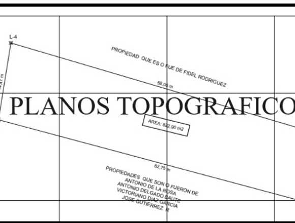 Planos AutoCAD topográficos topografía utm regven en Libertador (Municipio)
