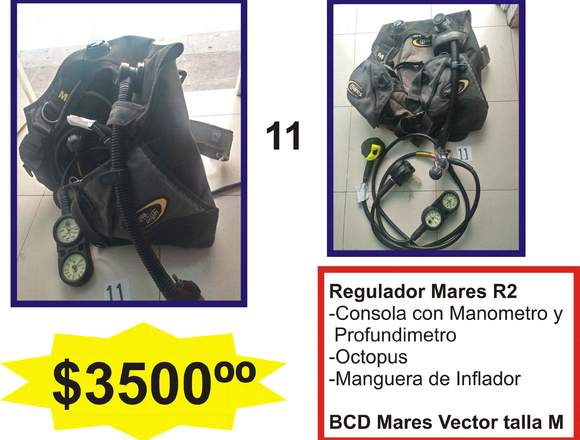 Equipo de Buceo, Regulador + BCD en Azcapotzalco (Municipio)