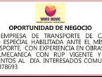 Vendo empresa de transporte de carga en San Alberto (Municipio)