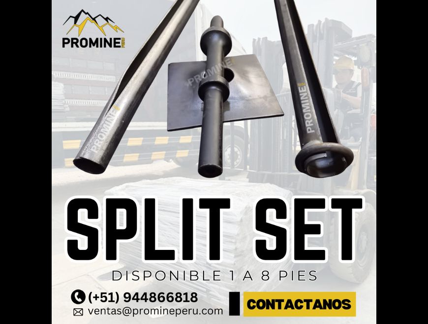 Split Set | Anclaje de Fricción | Perno Expandible