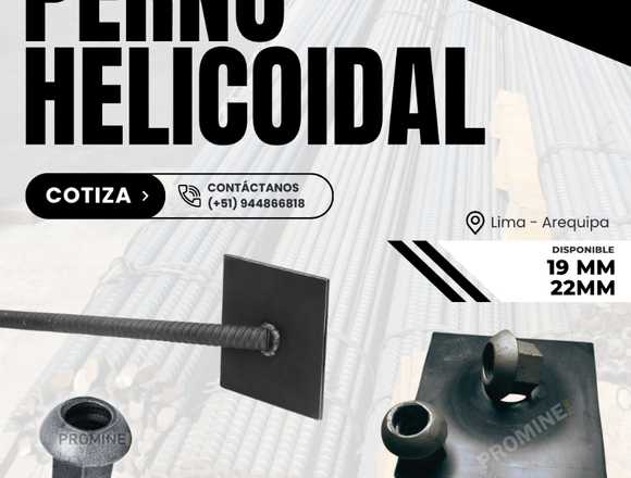 Perno Helicoidal para Mina | Anclaje Mecánico en Trujillo (Distrito)