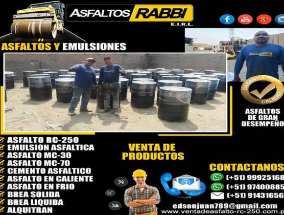 venta de brea liquida para las obras en Carabayllo (Lima 6) (Distrito)