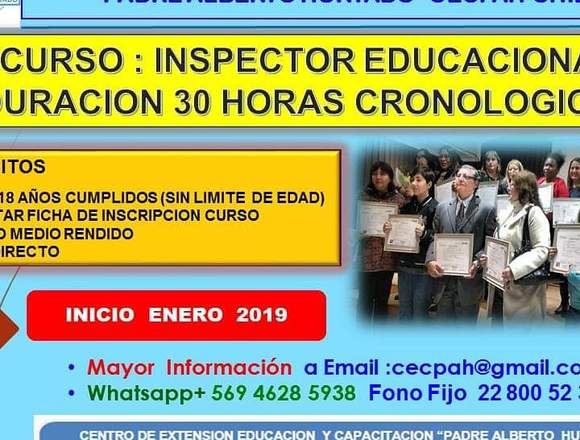 Curso para inspector educacional en Santiago (Comuna)