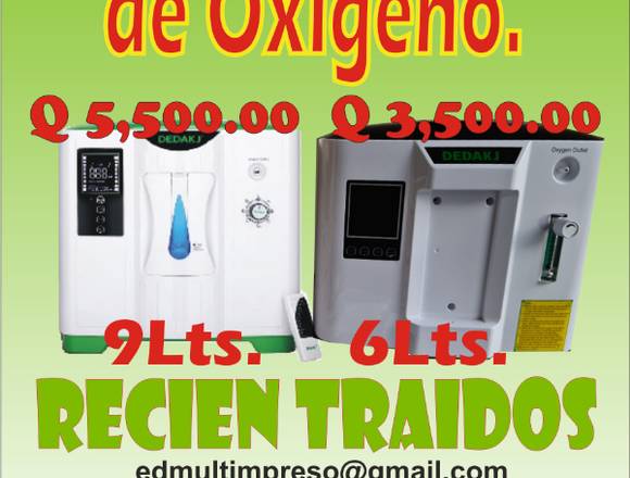 concentradores de oxigeno nuevos. en Ciudad de Guatemala (Municipio)