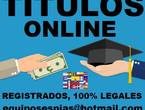Titulos universitarios y tecnicos online