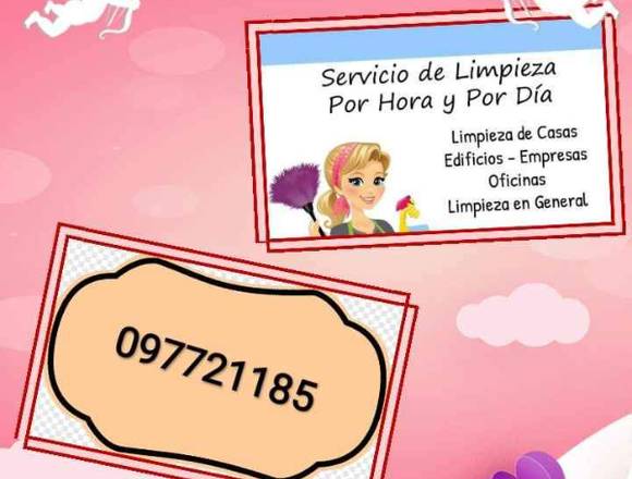 ME OFREZCO PARA LIMPIEZA POR HORA 300 LA HORA en Montevideo (Localidad)