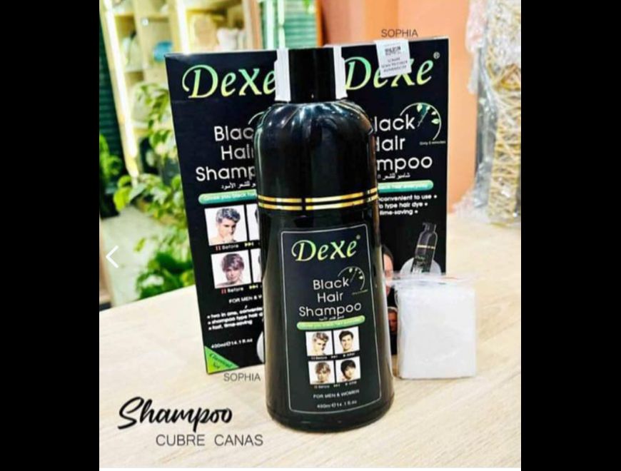 Shampoo Cubre Canas Dexe Negro en Huaquillas (Cantón)