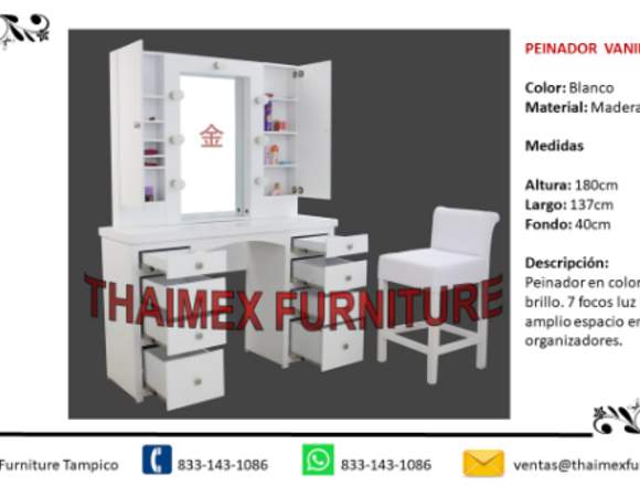 Peinador Vanidosa - Thaimex Furniture Tampico en Tampico (Municipio)