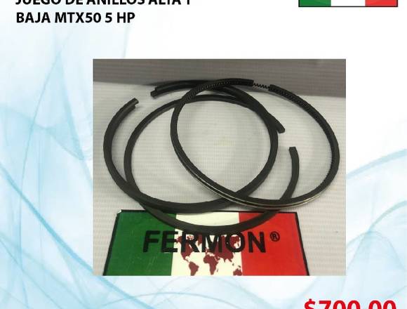 JUEGO DE ANILLOS ALTA Y BAJA