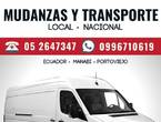 SERVICIO DE MUDANZAS Y TRANSPORTE en Portoviejo (Cantón)