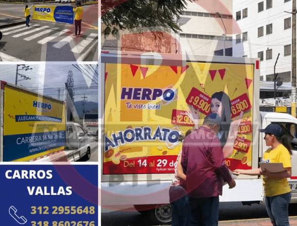 Servicio publicitario: BICI VALLA, PODMAN. en San Juan de Pasto (Municipio)