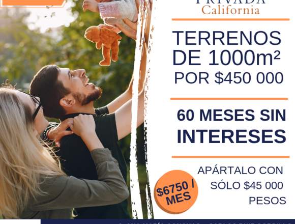 TERRENOS EN PREVENTA DESDE $7200 / MES 🏠