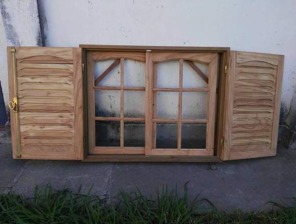 Ventana de Corrediza en Madera Paraiso con Celocia en Marcos Juárez (Localidad)