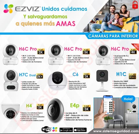 Cámaras de Seguridad WIFI de fácil instalación