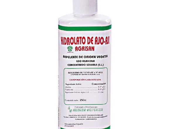 HIDROLATO DE AJO-AJI AGRISAN 1 LITRO en Caicedonia (Municipio)