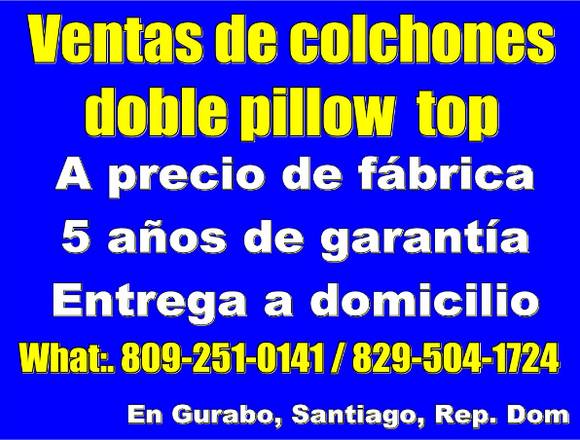 Ventas de colchones doble pillow top Rep. Dom en Santiago (Municipio)