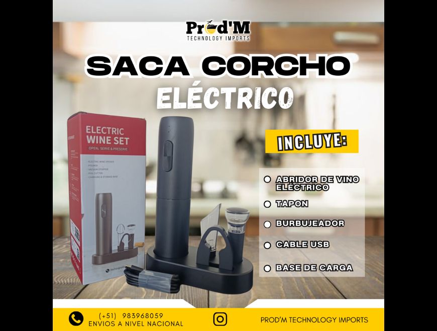 Abridor de vino al por mayor|Detalle y vino|PROD'M en Callao (Callao 1) (Distrito)