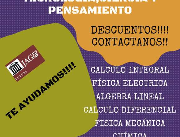 CLASES TRABAJOS DE MATEMÁTICAS, FÍSICA, Y MÁS en Tunja (Municipio)