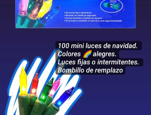 Caja de 💯 Luces navideñas