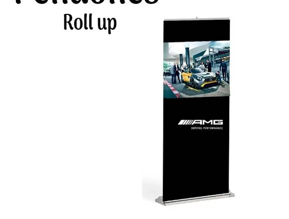 Porta Pendon Tipo Roll Up Impresión En Banner Alta en Valencia (Municipio)